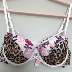 Strappy Push up bra leopard Victoria’s Secret